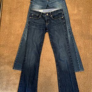 TWO pairs Gap 1969 jeans 26/2r
